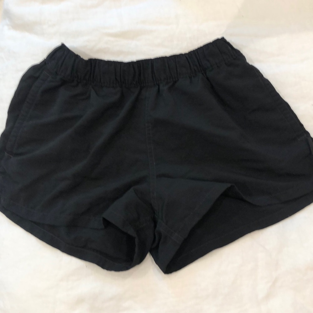 Black athletic shorts